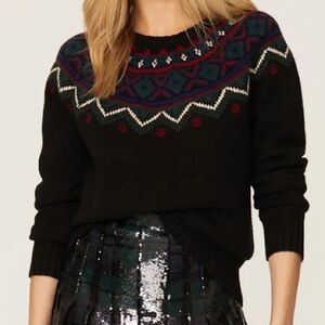 Ralph Lauren Black Fair Isle Sweater